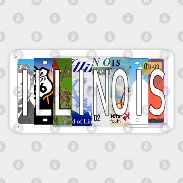 Illinois License Plates Sticker by stermitkermit